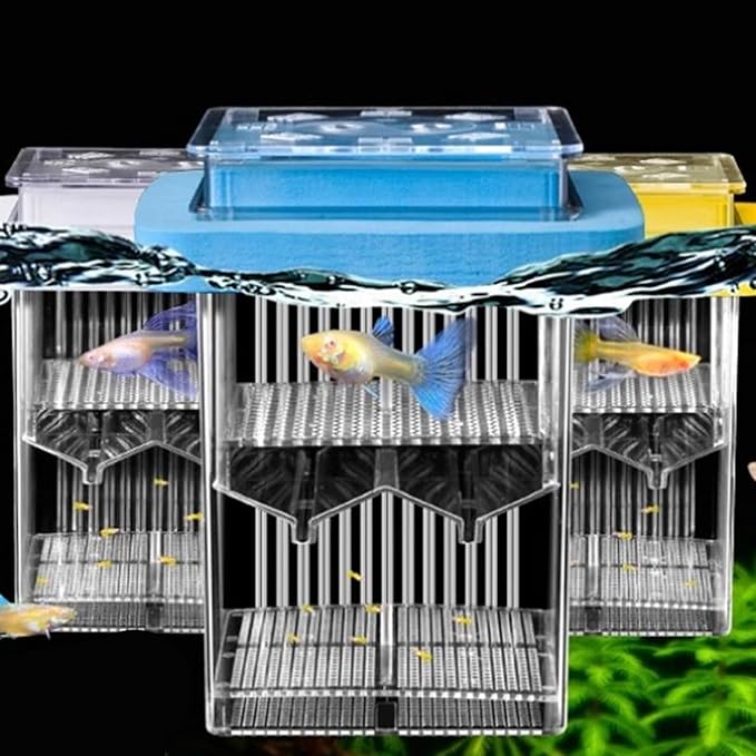 Breeder Incubator,Breeding Tanks for Aquarium Small Fish Isolation Box Hatchery Box for Clear Fish Spawning Box