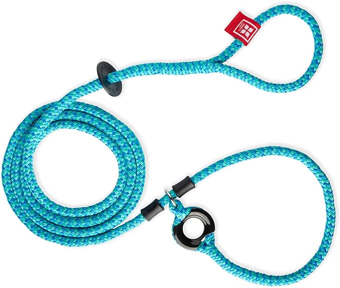 Harness Lead No Pull Dog Harness and Leash Set, Anti Pull Dog Harness for All Breeds and Sizes, One-Piece Cushioned Rope Design Safely Prevents Escaping and Pulling (Small/Medium, Blue/Multi)