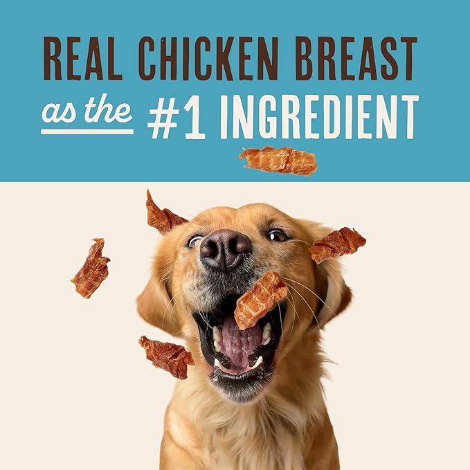 Waggin' Train Chicken Jerky Curls Dog Treats, Made with 100% Real Chicken Breasts, Only Two All-Natural Ingredients, Great High Protein Dog Treat, Easily Digestible for Big or Small Dogs, 16 oz. Pouch