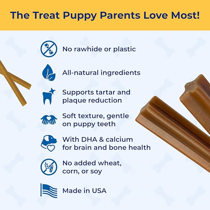 N-Bone Jumbo Puppy Teething Sticks Pumpkin Flavor Dog Treats, 7 Count 7.28-oz Bag