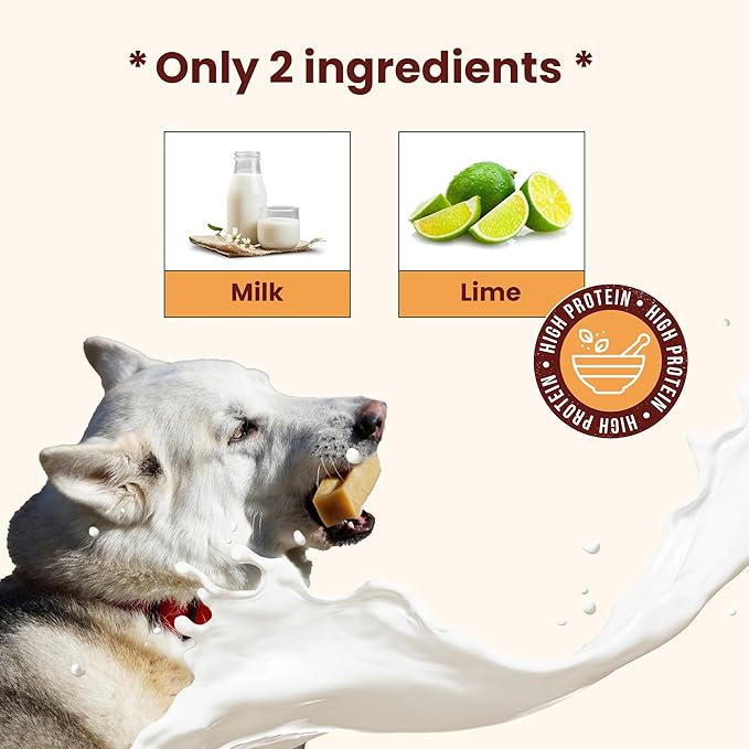 Authentic Himalayan Yak Cheese for Dogs - Small (Pack of 10) - Sourced from Pristine Himalayan Foothill, Rawhide-Free, NO preservatives