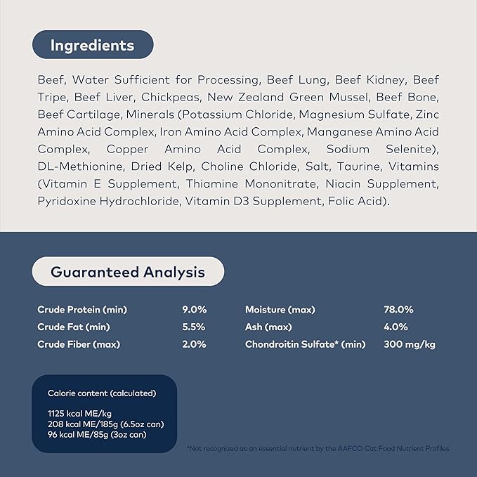 ZIWI Peak Wet Cat Food – All Natural, High Protein, Grain Free, Limited Ingredient, with Superfoods (Beef, Case of 24, 3oz Cans)