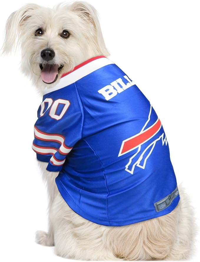 Littlearth NFL Buffalo Bills Premium Pet Jersey, Team Color, X-Small