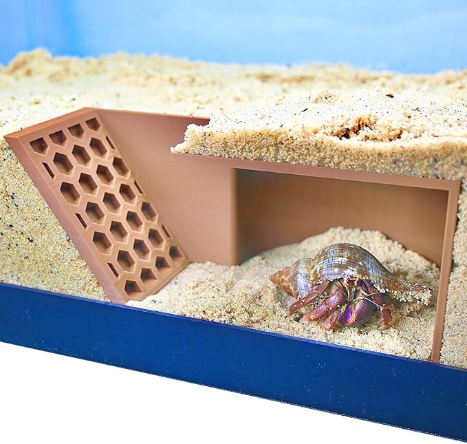 Hermit Crab Underground Cave | Hermit Crab Climbing Enrichment Tank Decor Hide | Hermit Crab Hideaway Decoration Accessories Supplies Toys Ornaments