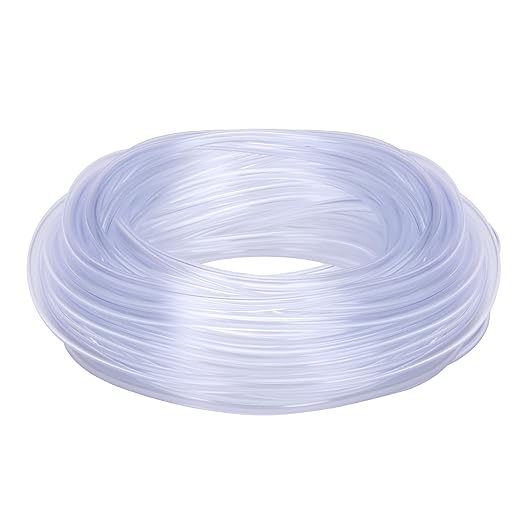 DERNORD PVC Tubing 1/16"ID X 1/8"OD Flexible Clear Vinyl Hose 25 Feet for Food Grade