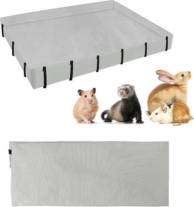 Waterproof Guinea Pig Cage Tarp Bottom for C & C Grids Habitat, 36"*24" Washable Guinea Pig Liner Base for Rabbits Hamsters Hedgehogs Ferrets Small Pets