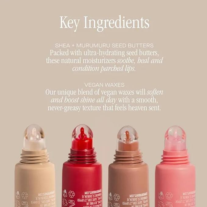 Summer Fridays Tinted Lip Butter Balm - Conditioning Vegan Lip Balm for Instant Moisture, Shine & Hydration - Sheer-Tinted, Soothing Skincare - Brown Sugar (.5 Oz)