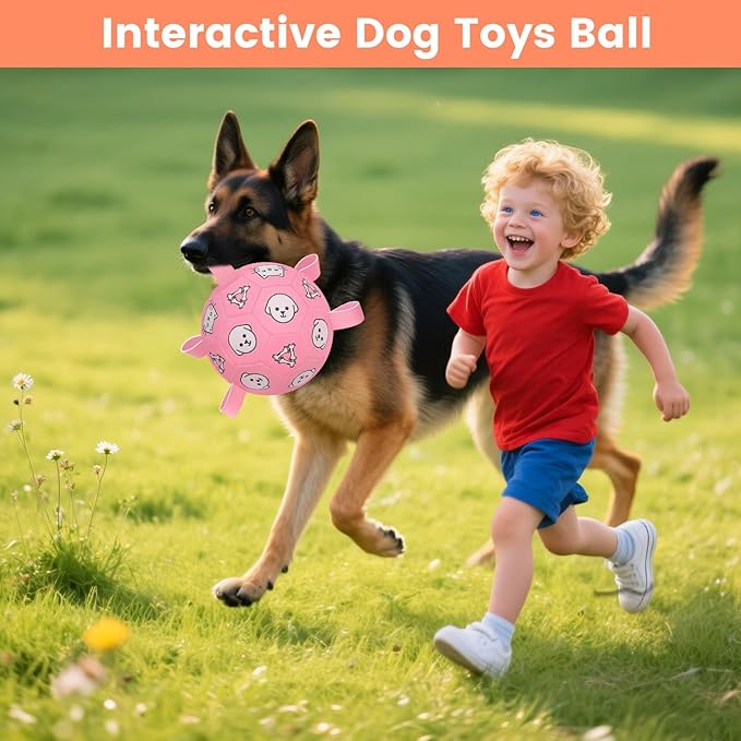 Dog Soccer Ball with Straps – Dog Toy Soccer Ball with Grab Tabs, Durable Dog Toys, Water Pool Toys for Small & Medium Dogs, Indoor/Outdoor – Ideal Dog Birthday Gift, 6 Inch