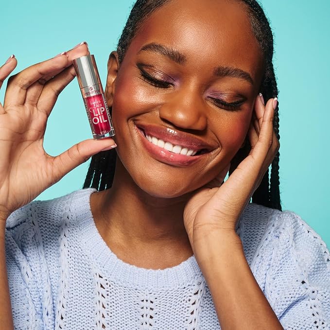 essence | Hydra Kiss Lip Oil | Vegan & Cruelty Free (03 | Pink Champagne)
