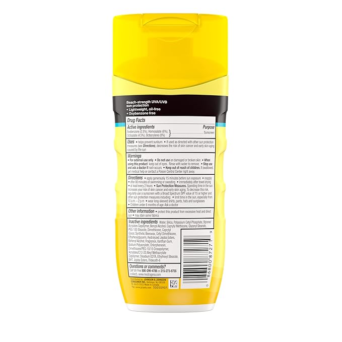 Neutrogena Sunscreen Lotion Beach Defense SPF 30, Face and Body Sunscreen, Hawaii Reef Act 104 Compliant, Octinoxate & Oxybenzone Free, Oil Free, Fast Absorbing Sun Care, 6.7 fl. oz