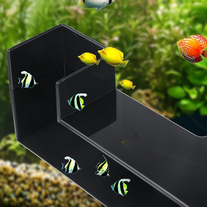 Dual-Entrance Aquarium Tunnel Cave Small Fish Cave for Tank Aquarium Caves Tunnel Shrimp Tank Corner Caves for Fishes Decoration