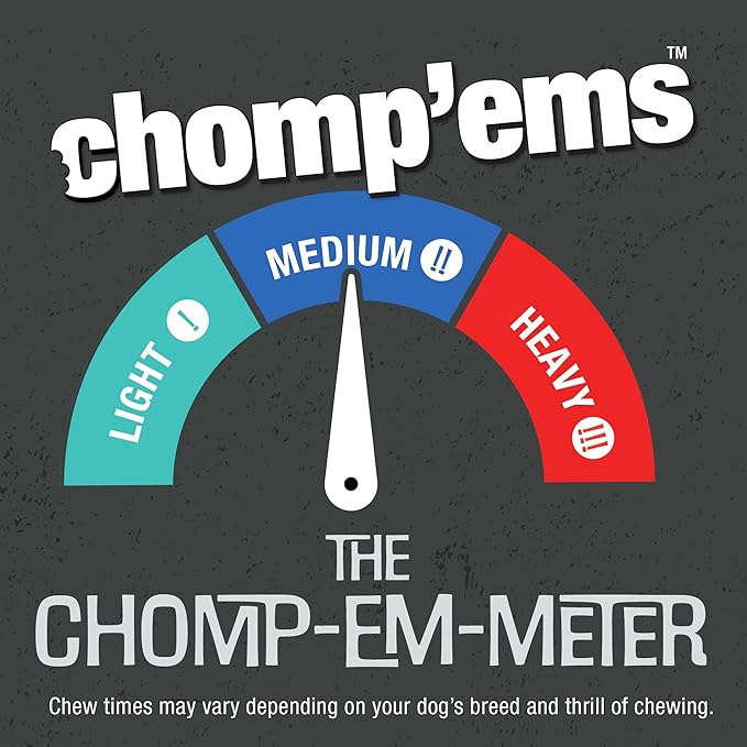 CHOMP 'EMS Ruffin' It 21000 Purehide Bars Dog Chew, 6.35 oz