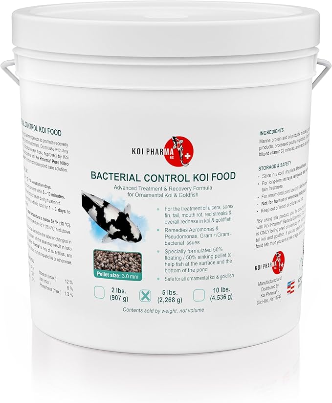 Bacterial Control Koi Food Bacterial Neutralizer (5 Pound)