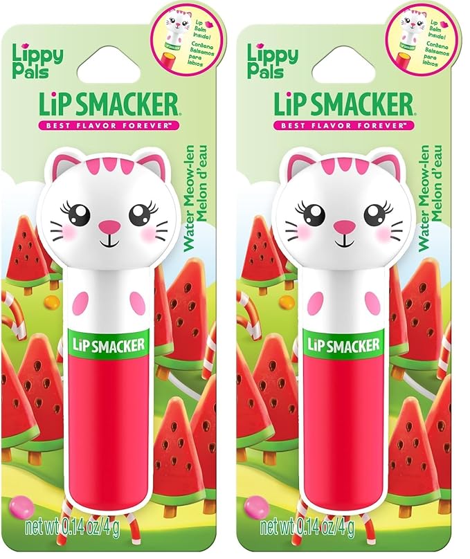 Lip Smacker Lip Balm, Kitten Water-Meow-Lon, 0.14 Ounce (80844) (Pack of 2)