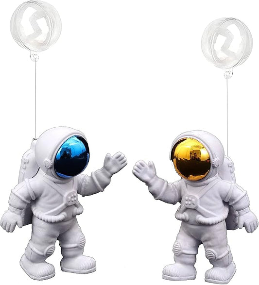Floating Fish Tank Decorations, Aquarium Decorations Fish Tank Accessories, Suitable for All Kinds of Fish Tanks Scene Layout (2Pcs White Astronauts)