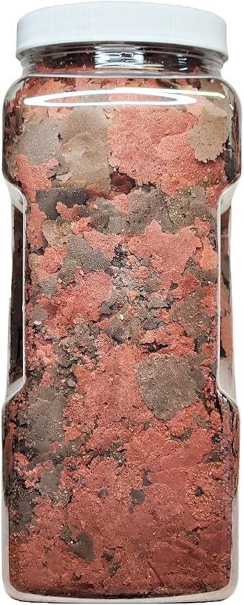 45% Blackworm & Cichlid GRO Red Color Flake Mix for Cichlids, Discus, for All Community Tropical Fish. Aquatic Foods Flakes…1-lb 2oz Lg Jar