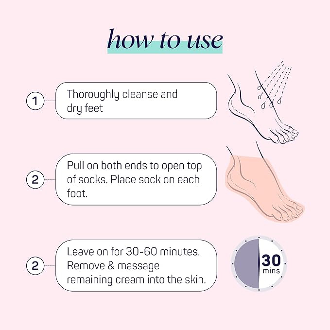 SpaLife Moisturizing Foot Sockies | Foot Mask for Dry Cracked Feet Intensive Repair Treatment | Tea Tree Oil Softening Booties | Callus Remover Alternative | Self Care Gifts for Women | 8 Pack
