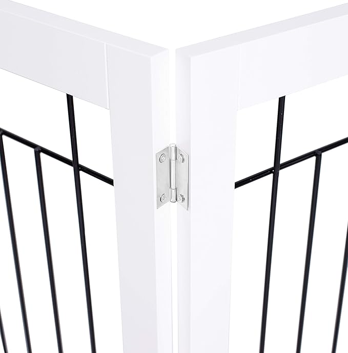 Internet's Best Traditional Wire Dog Gate - 3 Panel - 30" Tall - White