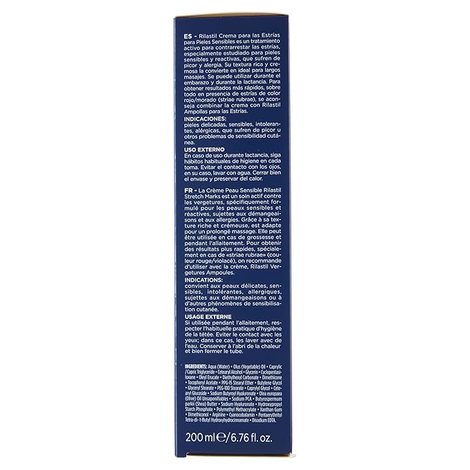 Rilastil Stretch Mark Cream for Sensitive Skin 200ml and Reactive