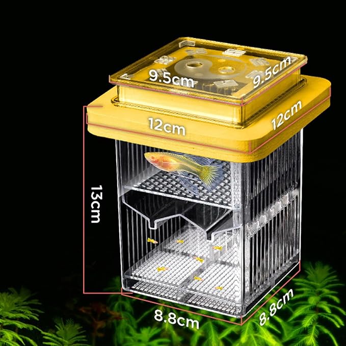 Breeder Incubator,Breeding Tanks for Aquarium Small Fish Isolation Box Hatchery Box for Clear Fish Spawning Box