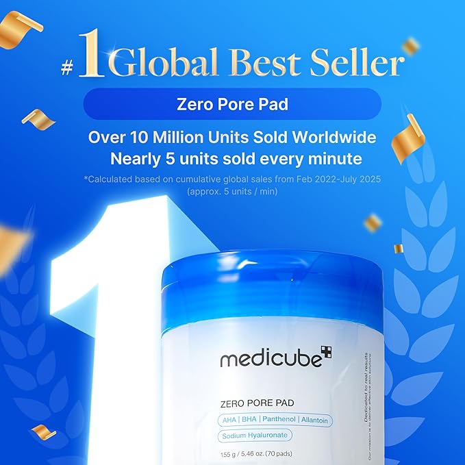 medicube Affordable Trio for Pore & Texture Care: Zero Pore Pads 2.0 and Zero Exosome Shot 7,500 PPM Spicule Facial Serum and Collagen Jelly Cream(50ml) | Korean Skincare Set, Gift Sets