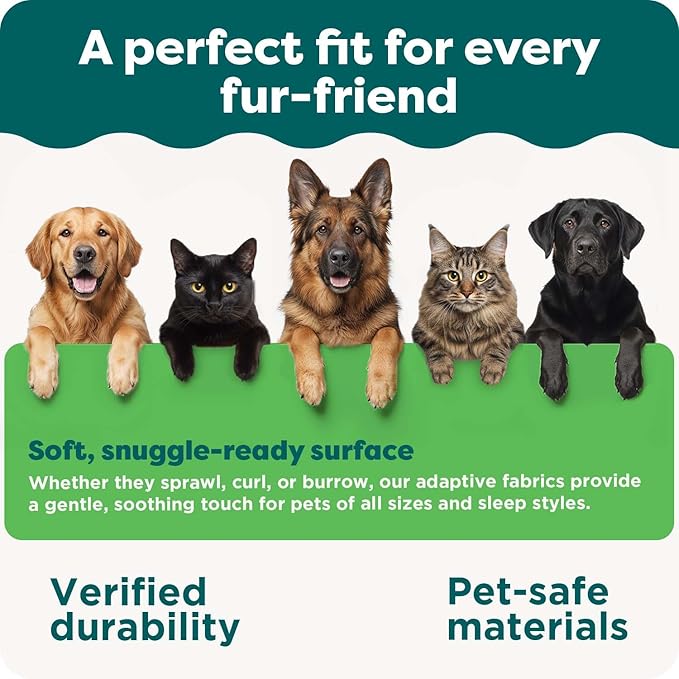 FurHaven ThermaNAP Self Warming Cat Mat, Dog Bed for Crates with Self-Warming Technology for Cozy Rest, Fully Machine Washable, Small, Plush Faux Fur, Gray