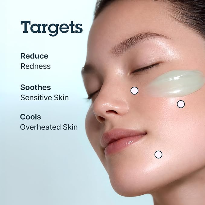 BLITHE Pressed Serum Crystal Iceplant Face Moisturizing Gel - Kbeauty Best Skin Cream for Dry Skin, Korean Serum for Combination Skin & Redness Relief, Face Moisturizer for Dry Skin Cream 1.68 Oz