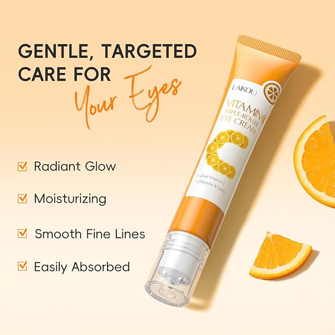 LAIKOU Skin Care, Vitamin C Skin Care Set, Facial Skin Care Products with Cleanser, Eye Cream, Toner, Serum, Face Cream, Lip Mask, Eye Mask, Glowing Mask for Women Birthday Mother's Day Christmas