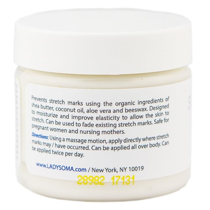 Somaluxe Collagen Stretch Mark Treatment with Hyaluronic Acid, CoQ10 and VItamin E, 2oz