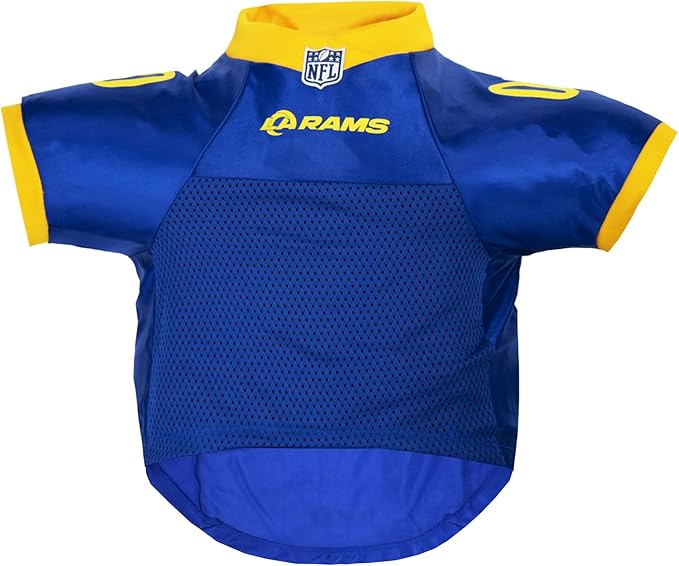 Littlearth NFL Los Angeles Rams Premium Pet Jersey, Team Color, X-Large