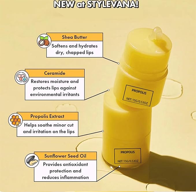 2PCS Honey Lip Butter, 12hrs Long-lasting Moisture, Gentle Exfoliation, Hygienic Twist Dispenser,korean skin care