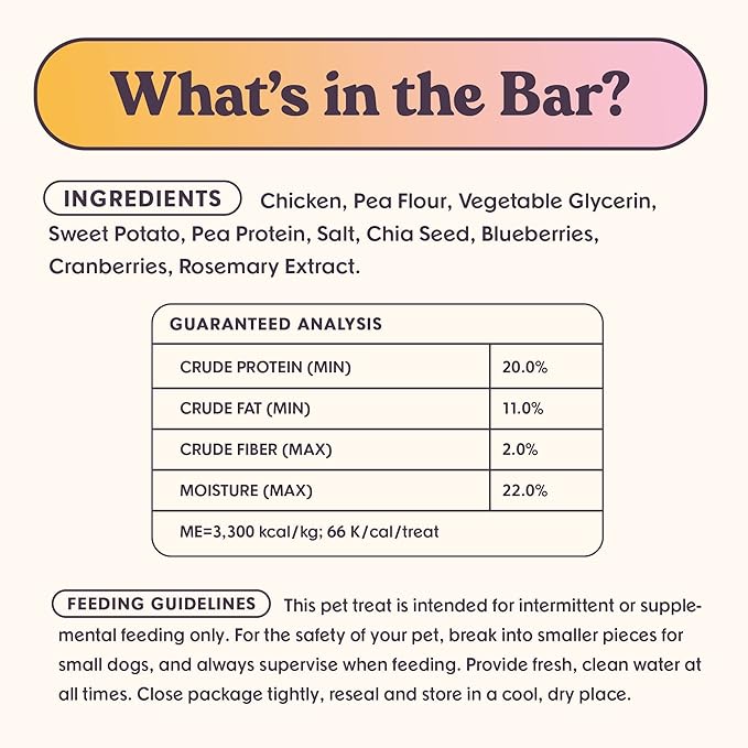 Bundle x Joy Dog Treats Jerky Snack Bars, Variety 3-5 oz Bags, Training Treats, Natural Superfood Grain Free, Real Salmon, Chicken, Beef, Superfoods, Corn & Soy Free