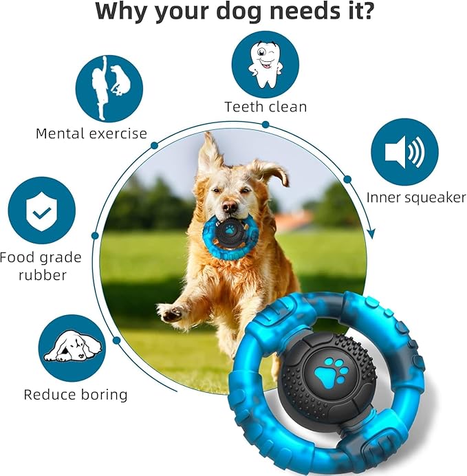 Chew Toys for Medium Large Breed, Tough Dog Toys for Aggressive Chewers, Indestructible Dog Toys to Keep Them Busy, Outdoor Puppy Toys,Birthday
