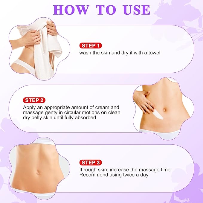 Tighten & Smooth Belly Cream - Tighten and Lift Neck Cream, Advanced Firming Lotion for Arms, Butt & Thighs | Visibly Lift Loose Skin, Improve Elasticity & Tone