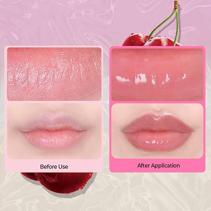 30Pcs Collagen Crystal Lip Masks, Honey & Cherry & Aloevera Lip Care Gel Pads Treatment, Moisturizing & Reducing Chapped, Anti-Aging & Wrinkles Lip Patches, Remove Dead Skin