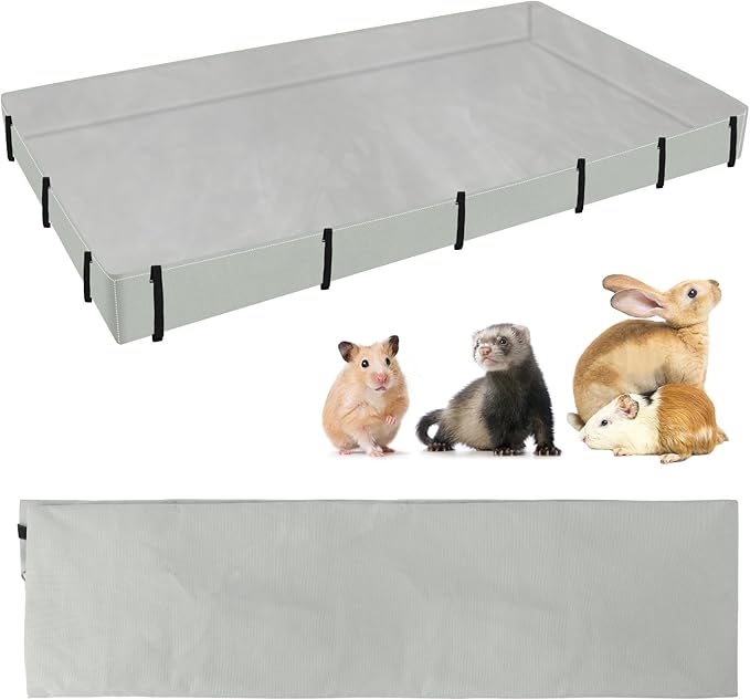 Waterproof Guinea Pig Cage Tarp Bottom for C & C Grids Habitat, 56"*28" Washable Guinea Pig Liner Base for Rabbits Hamsters Hedgehogs Ferrets Small Pets