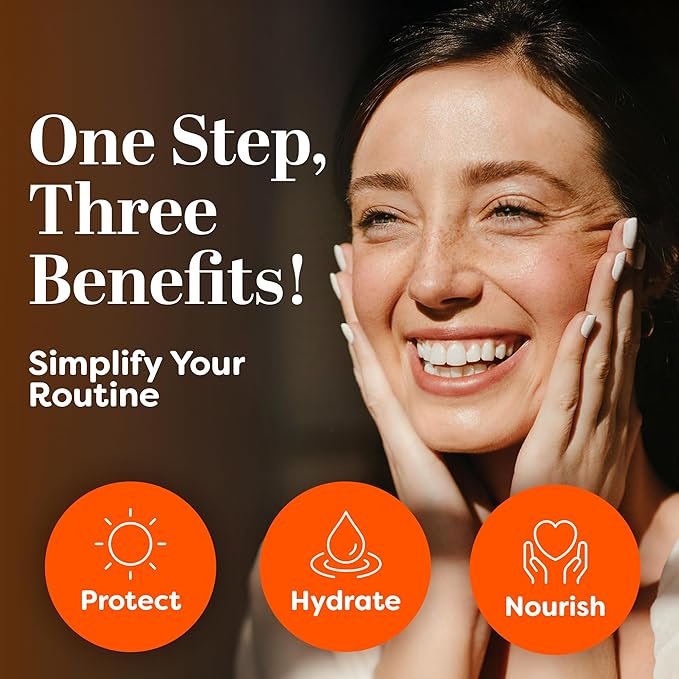 TruSkin Sunscreen Serum for Face - SPF 30 Universal Tinted Mineral Sunscreen Face Serum with Zinc Oxide - Sheer, Lightweight Finish with Vitamin C, Hyaluronic Acid, Ceramides & Niacinamide, 1 fl oz
