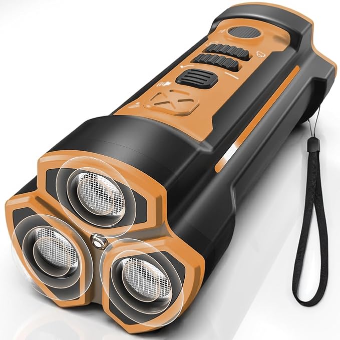 Dog Bark Deterrent Devices 2025 Release Anti Barking Device for Dogs Barking Silencer in 55FT Indoor Outdoor 3X Head Anti Bark Device with Flashlight &Party Flashlight Portable Training Tool