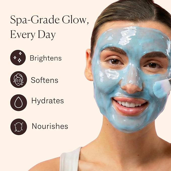 Jelly Face Mask for Facials - Hyaluronic Acid Hydrating & Nourishing Jelly Mask with Free Jade Roller & Spatula | Professional Hydrojelly Masks | Vajacial | 23 Oz | International Womens Day Gifts