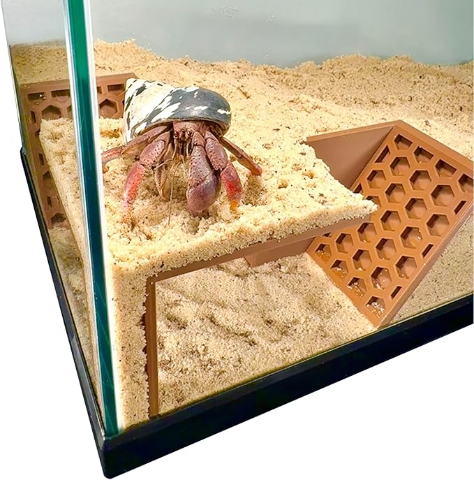 Hermit Crab Underground Tunnel Cave Corner | Hermit Crab Climbing Tank Decor Hide Hideout | Enrichment Habitat Hideaway Decoration Accessories Supplies Toys Ornaments