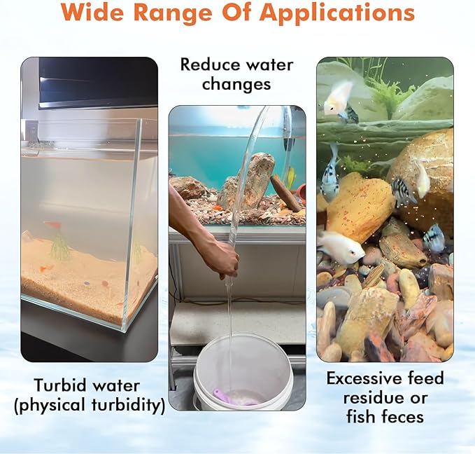hygger Aquarium Water Clarifier, Water Clarifier for Fish Tank, Clears Cloudy Water for Freshwater and Saltwater Tanks, 500 ML