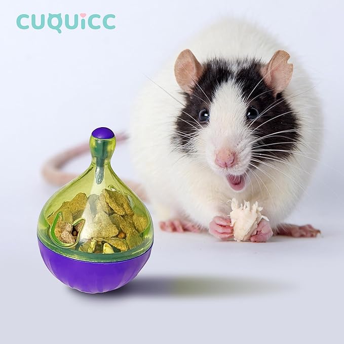 Rat Puzzle Foraging Toy, Interactive Toys for Rat Guinea Pig Rabbit and Small Animal,Rat Enrichment and Sniffing Toy, Treat Dispensing Slow Toy for Rat cage Accessories 1pc
