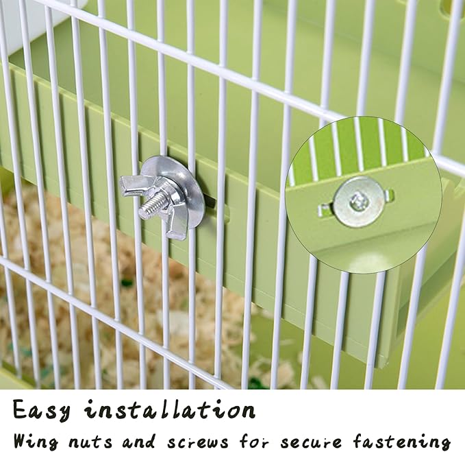 Hermit Crab Accessories - Platform with Ladder and Food Dish Hermit Crab Habitat Accessories Hermit Crab Climbing Toys for Reptiles, Turtles, Hamsters, Small Lizards, Geckos