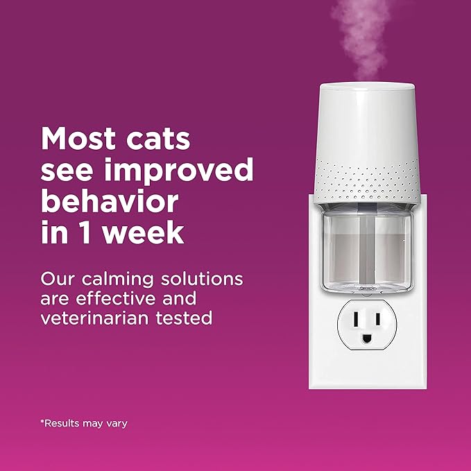 COMFORT ZONE Multi Cat Calming Diffuser Refill, 3 Pack – Cat Calming Pheromone Refills Help Reduce Anxiety, Stress, Scratching, Urine Marking, Multi-Cat Aggression, (30-Day Refills, 90-Day Supply)