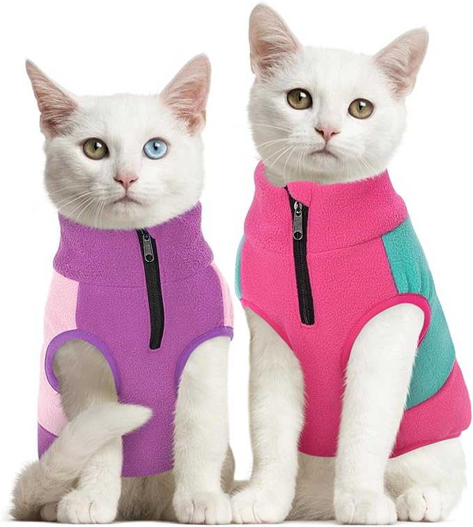 Queenmore XX-Large Fleece Dog Sweater, Soft Dog Fleece Sweater, Pet Vest Winter Jacket Coat Sweatshirt for Male or Female Cats Puppy Small Medium Large Extra Large Breed