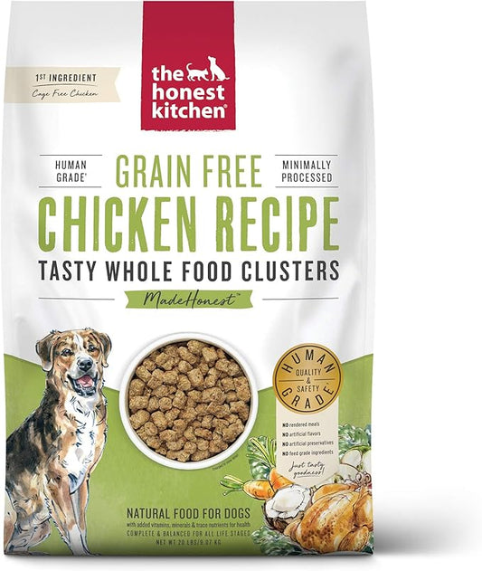 The Honest Kitchen Human Grade Whole Food Clusters Dry Dog Food - Grain Free Chicken 20 lb Bag