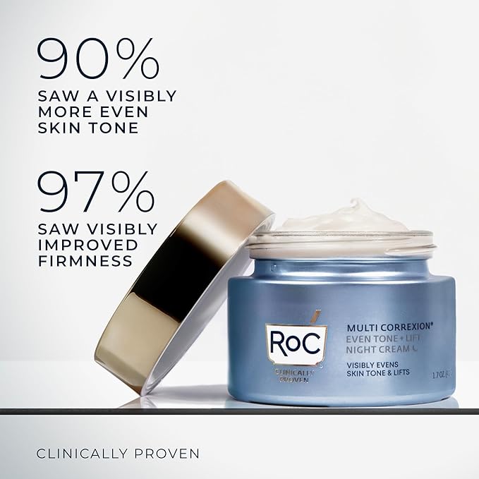 RoC Multi Correxion 5 in 1 Restoring, Anti Aging Night Cream for Face with Hexinol, 1.7 Ounces (Packaging May Vary)