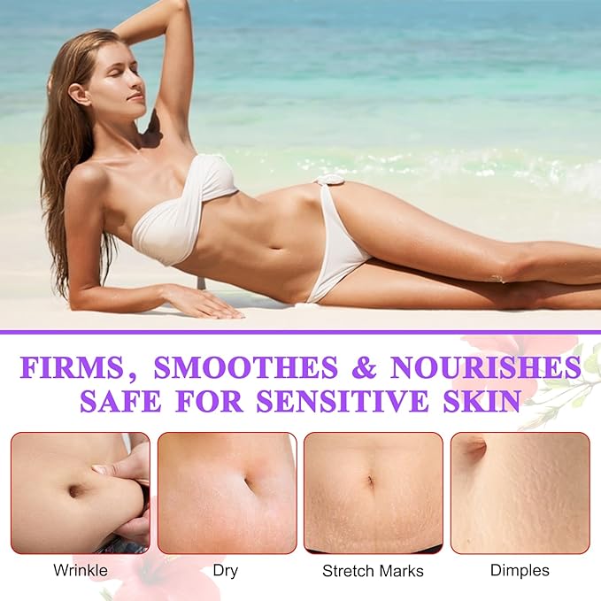 Tighten & Smooth Belly Cream - Tighten and Lift Neck Cream, Advanced Firming Lotion for Arms, Butt & Thighs | Visibly Lift Loose Skin, Improve Elasticity & Tone