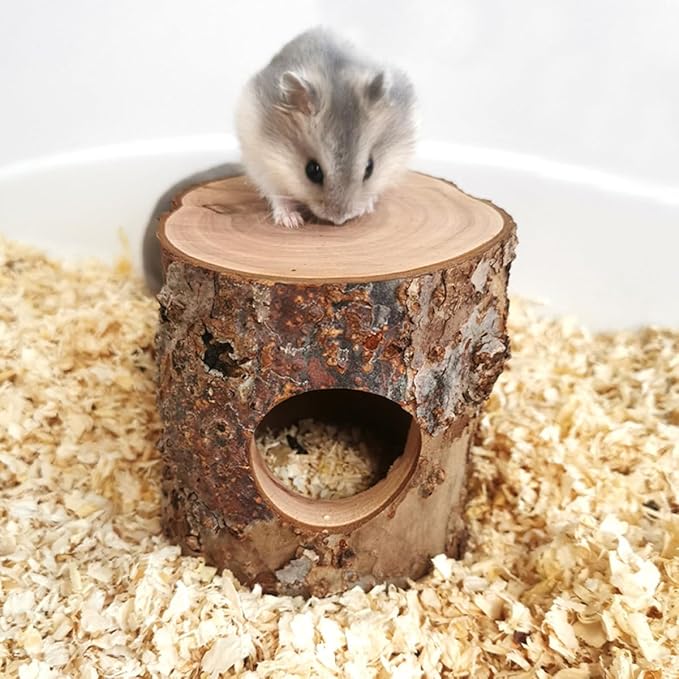 Habitat House Hideout for Hamster Mice, Gerbils Mouse and Other Small Size Animal Pets