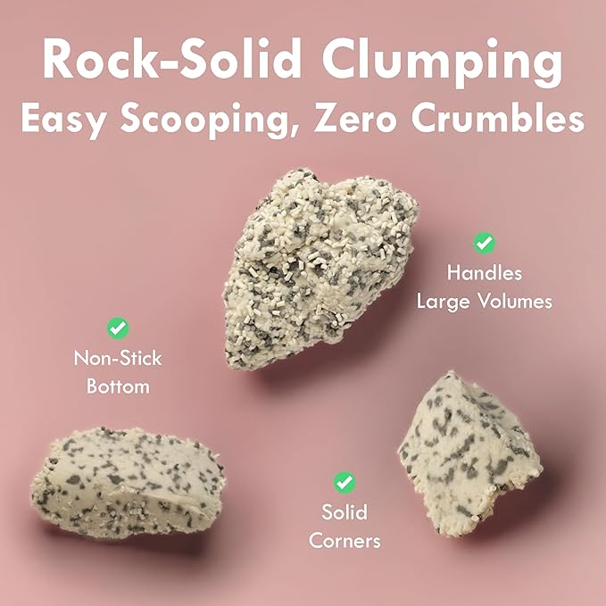 Lady N Granular Tofu Cat Litter Mini-Pellet Compatible with Automatic Self Cleaning Cat Litter Box, Strong Clumping, Low Dust, Activated Charcoal Odor Control 18lb
